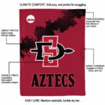 san diego state aztecs grunge texture red blanket new arrival
