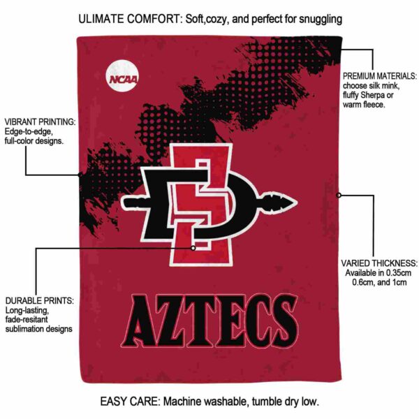 san diego state aztecs grunge texture red blanket new arrival