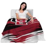 san diego state aztecs paint streaks red white blanket best selling