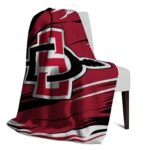 san diego state aztecs paint streaks red white blanket best selling