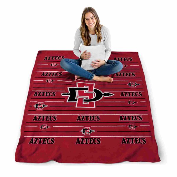 san diego state aztecs striped pattern red blanket high quality