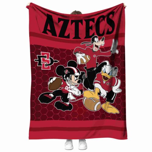 san diego state aztecs three musketeers red blanket best selling