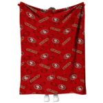 san francisco 49ers diehard fans red blanket best selling