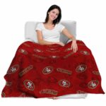 san francisco 49ers diehard fans red blanket latest model
