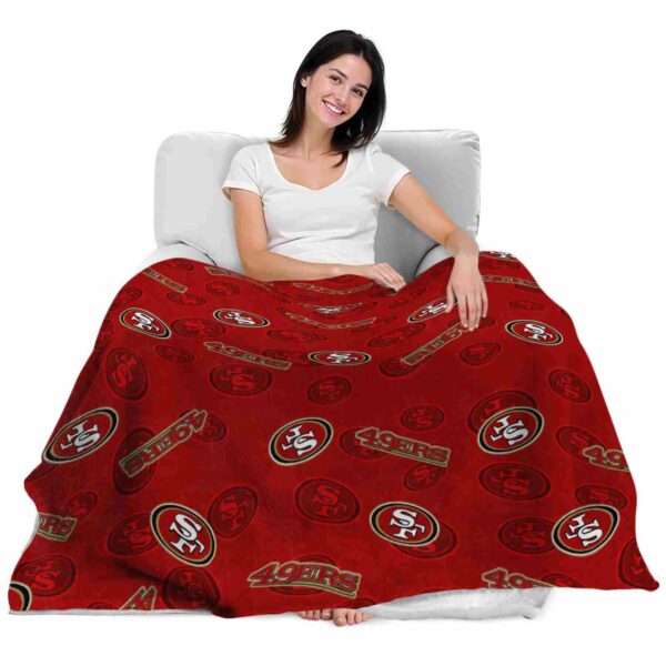 san francisco 49ers diehard fans red blanket latest model