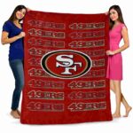 san francisco 49ers fan pride red blanket best selling