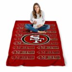 san francisco 49ers fan pride red blanket best selling