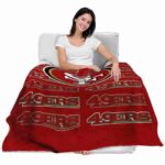 san francisco 49ers fan pride red blanket best selling