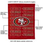 san francisco 49ers fan pride red blanket best selling