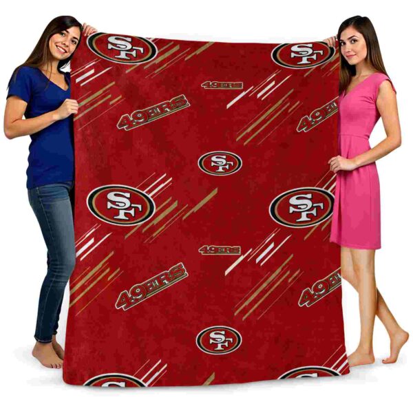 san francisco 49ers fan spirit red blanket fashion forward