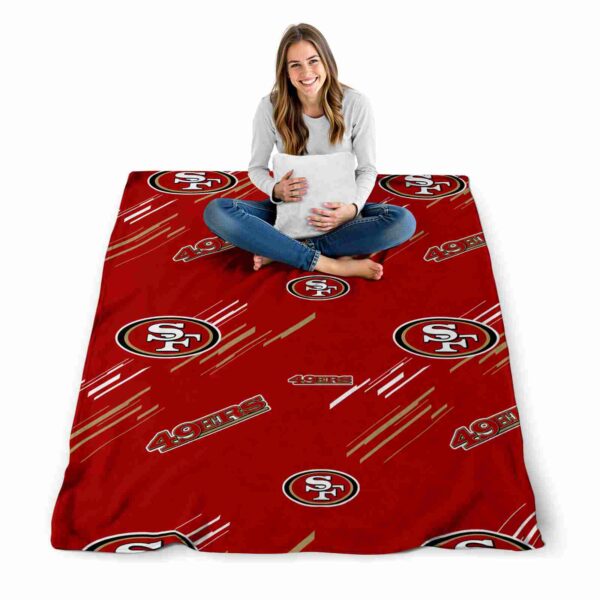 san francisco 49ers fan spirit red blanket high quality