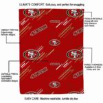 san francisco 49ers fan spirit red blanket new arrival