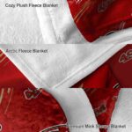 san francisco 49ers fan spirit red blanket premium grade