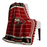 san francisco 49ers football field red blanket top rated
