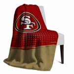 san francisco 49ers gradient dots red blanket top rated