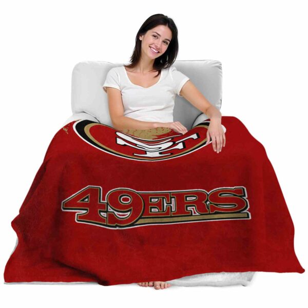 san francisco 49ers grunge texture red blanket latest model