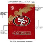 san francisco 49ers grunge texture red blanket new arrival