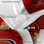 san francisco 49ers grunge texture red blanket premium grade