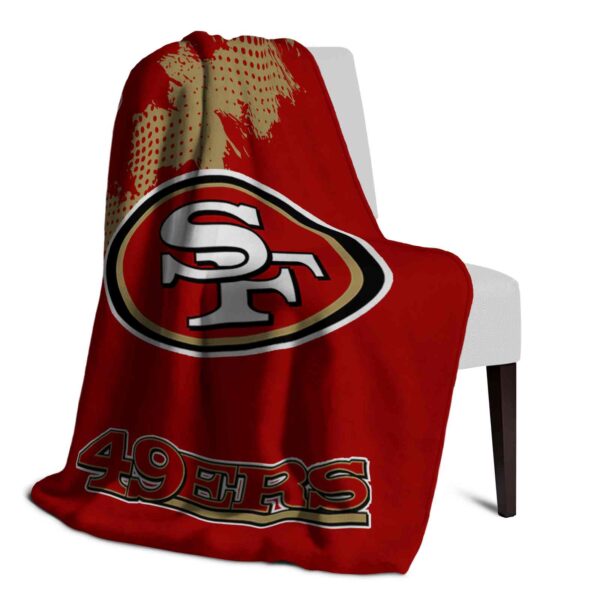 san francisco 49ers grunge texture red blanket top rated