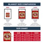 san francisco 49ers splatter effect red blanket trendy
