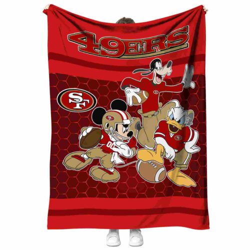 san francisco 49ers three musketeers red blanket best selling