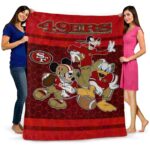 san francisco 49ers three musketeers red blanket best selling