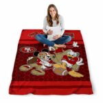 san francisco 49ers three musketeers red blanket best selling