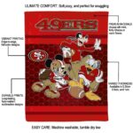 san francisco 49ers three musketeers red blanket best selling