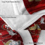 san francisco 49ers three musketeers red blanket best selling