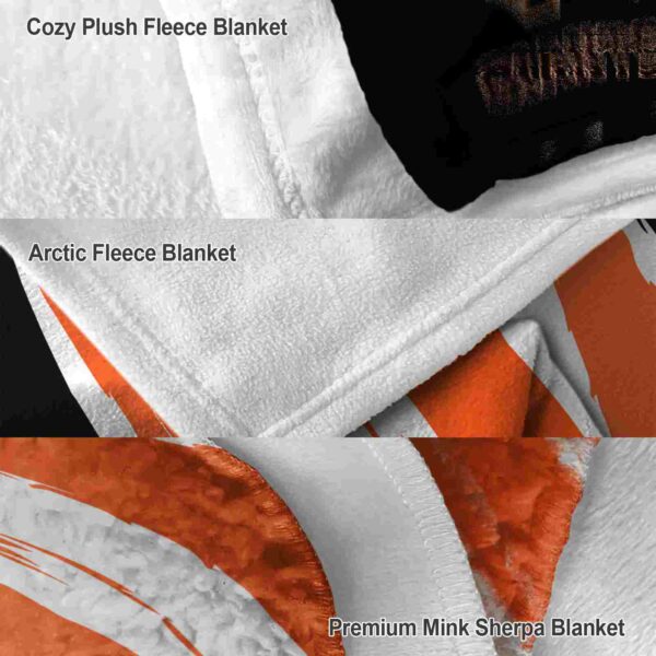 san francisco giants brushstrokes orange white blanket premium grade