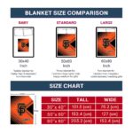 san francisco giants diagonal stripes orange blanket best selling