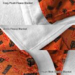 san francisco giants diehard fans orange blanket premium grade