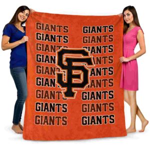 san francisco giants fan pride orange blanket fashion forward