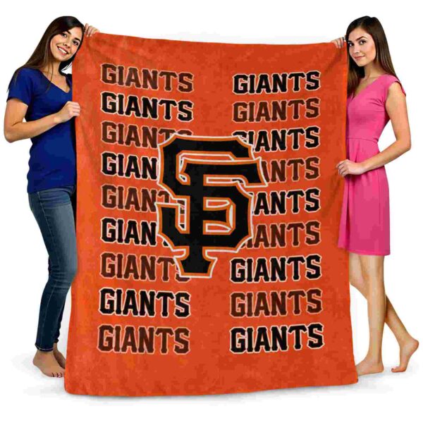 san francisco giants fan pride orange blanket fashion forward