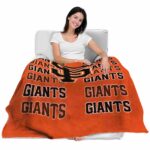 san francisco giants fan pride orange blanket latest model
