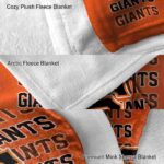san francisco giants fan pride orange blanket premium grade
