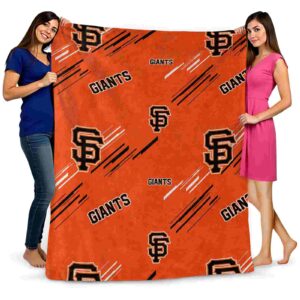 san francisco giants fan spirit orange blanket fashion forward
