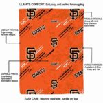 san francisco giants fan spirit orange blanket best selling