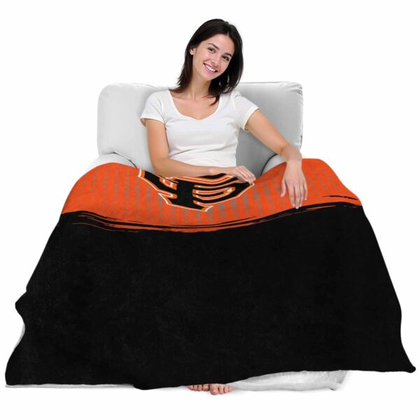san francisco giants gradient dots orange blanket latest model