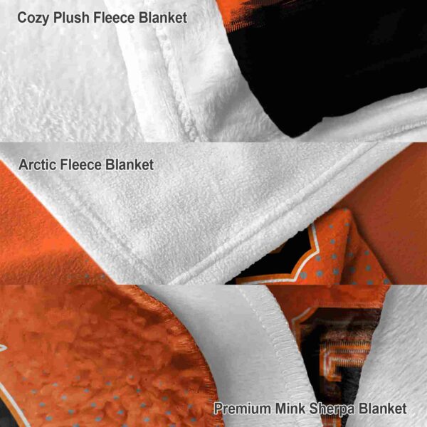 san francisco giants gradient dots orange blanket premium grade