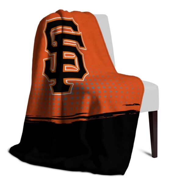 san francisco giants gradient dots orange blanket top rated