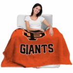 san francisco giants grunge texture orange blanket best selling