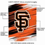 san francisco giants paint streaks orange white blanket new arrival