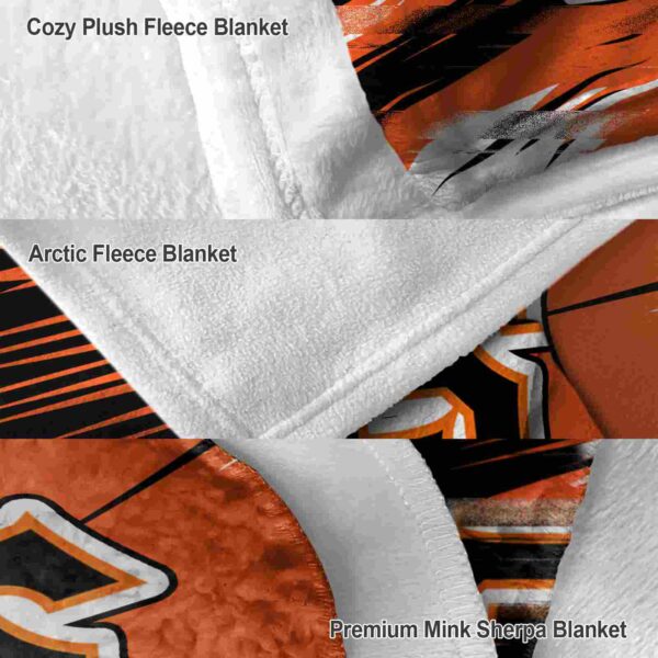 san francisco giants paint streaks orange white blanket premium grade