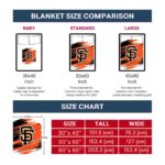 san francisco giants paint streaks orange white blanket trendy