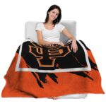 san francisco giants splatter effect orange blanket latest model