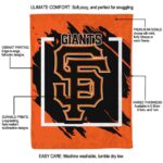 san francisco giants splatter effect orange blanket new arrival