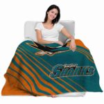 san jose sharks diagonal stripes teal blanket best selling