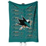San Jose Sharks Fan Pride Teal Blanket 1 san jose sharks fan pride teal blanket best selling