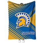 san jose state spartans diagonal stripes blue blanket best selling